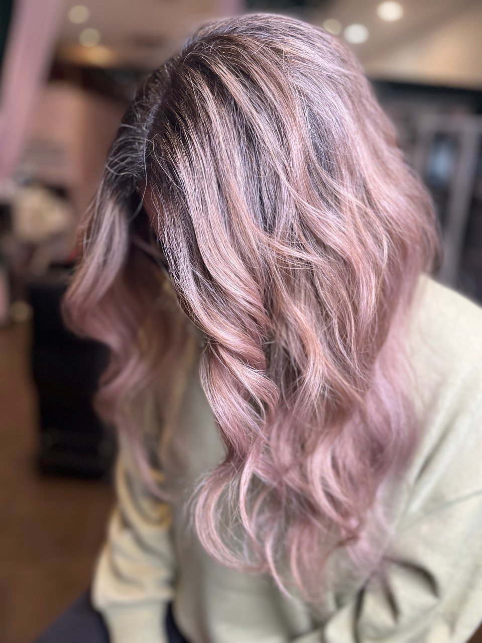 Hair result in salon